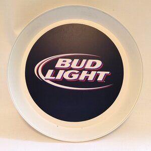 Vintage BUD LIGHT BEER SERVING TRAY Plastic